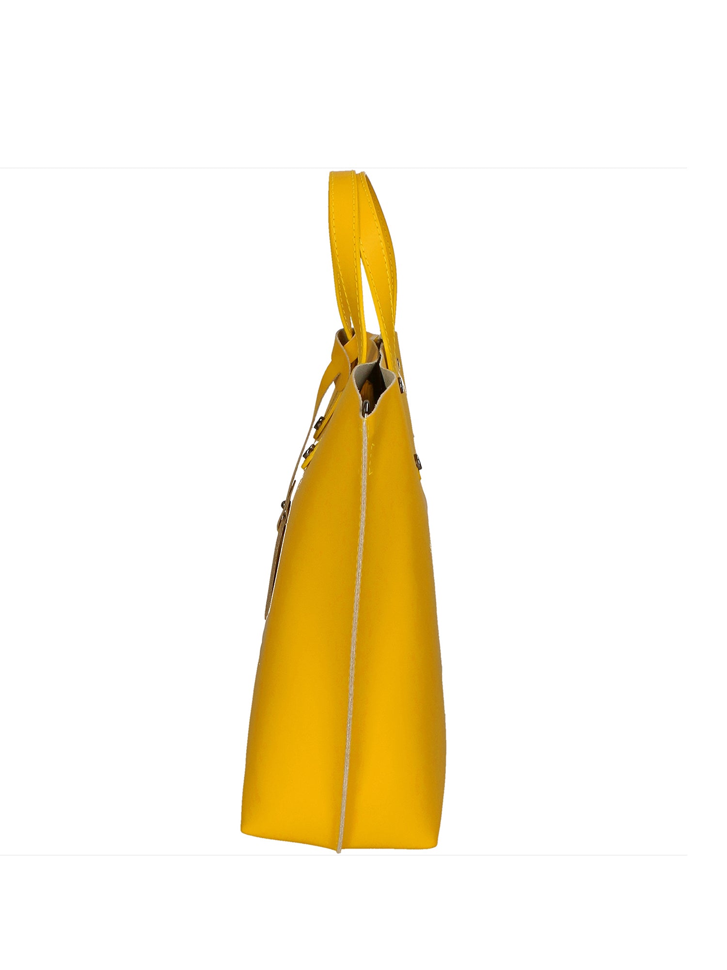 Lumena Borsa a mano da donna Vera pelle 2094-L224 GIALLO Gave Lux
