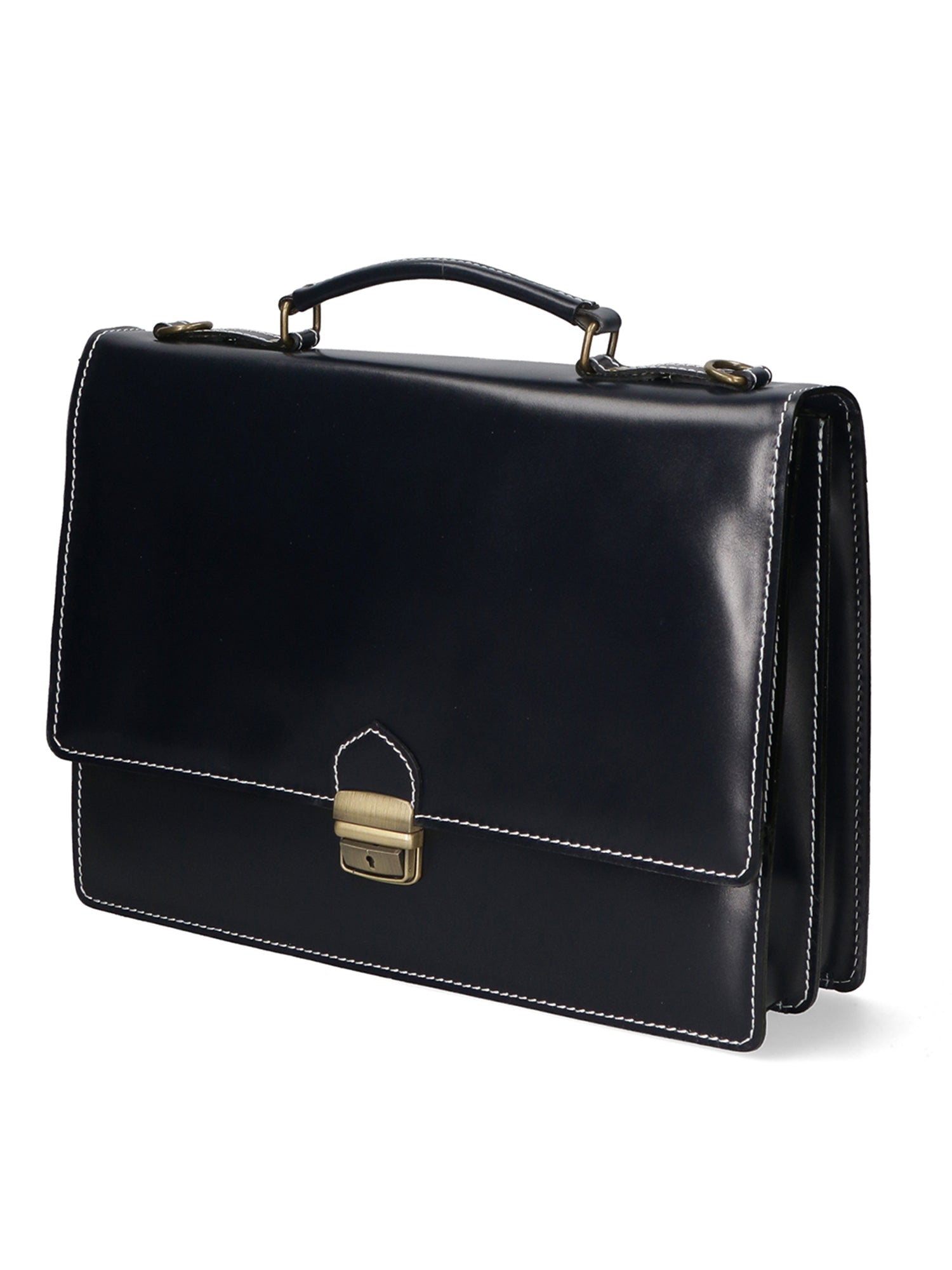 Ivo 7003-BLU Borsa da lavoro unisex in vera pelle Gave Lux