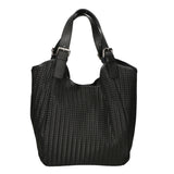 Elettra Borsa a mano da donna Vera pelle 80050-NERO Gave Lux