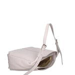 Borsa a spalla da donna Misto pelle e tessuto 07157-D86 GRIGIO PERLA Roberta Rossi