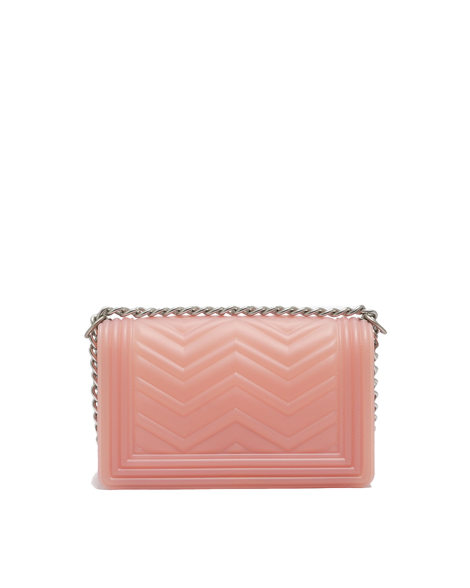 Borsa a mano da donna 100% Pvc FLAT M MANHATTAN-MAUVE + OFF SILVER Marc Ellis
