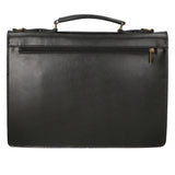 Dafne Borsa da lavoro unisex Vera pelle 7004-NERO Gave Lux