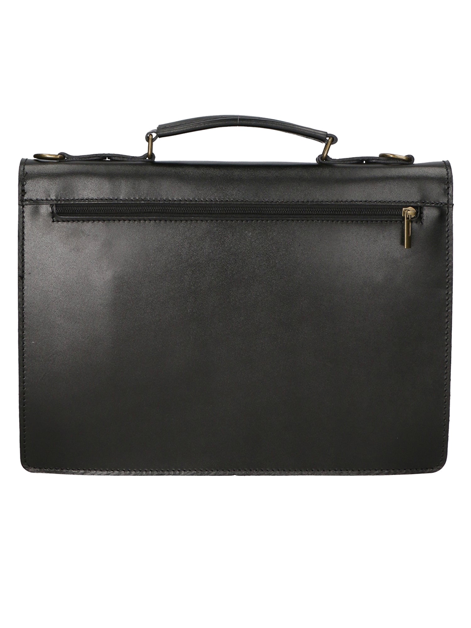 Dafne Borsa da lavoro unisex Vera pelle 7004-NERO Gave Lux