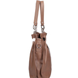 Ereba Borsa a mano da donna Made in Italy 100% pelle 3305-S40 TAUPE Gave Lux