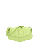 Borsa a spalla da donna Vera pelle 07152-D12 VERDE Viola Castellani