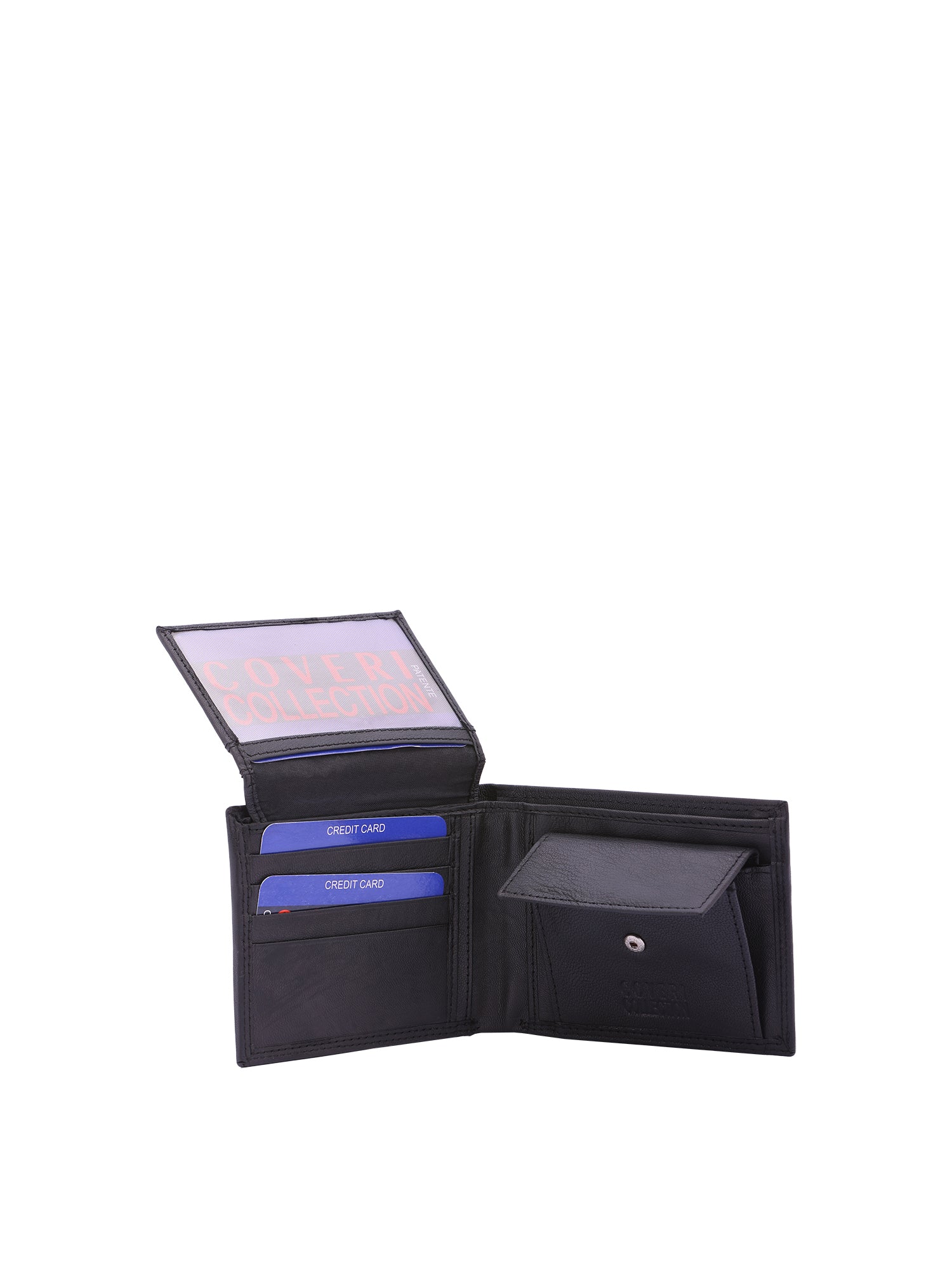 Portafoglio da uomo in vera pelle Casual CC408-292-NERO Coveri Collection
