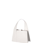 Borsa a mano da donna Vera pelle effetto cocco 07220-C01 BIANCO Roberta Rossi