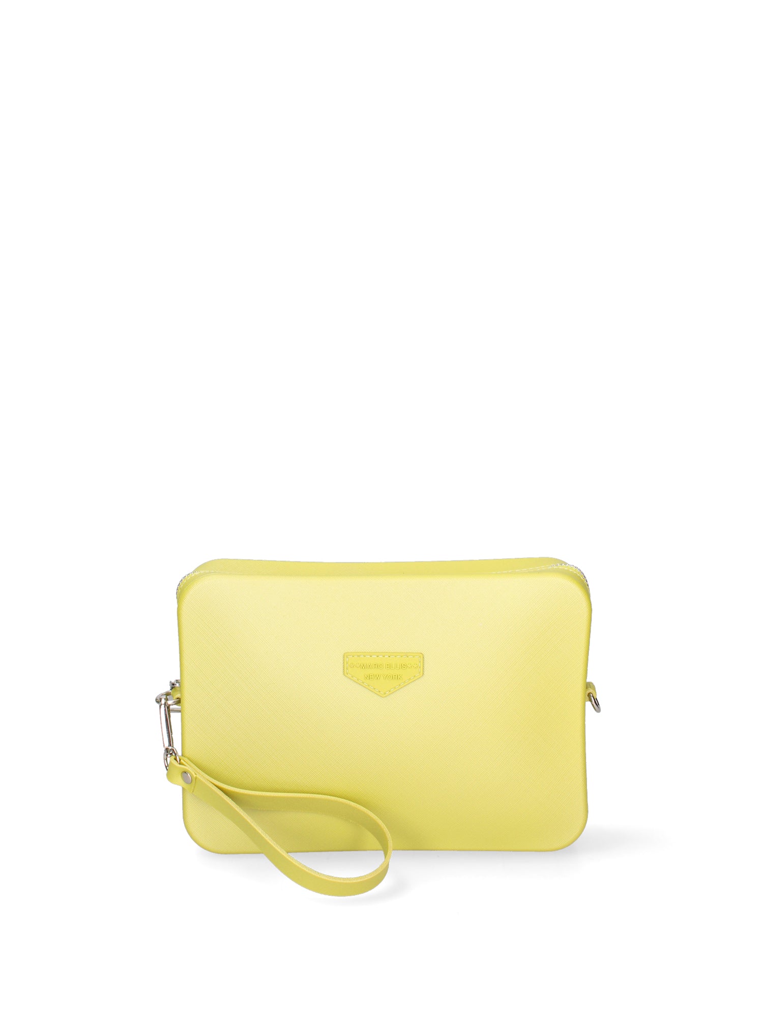 Borsa a tracolla da donna 100% Pvc FLAT-FLOWE-PYRATE GREEN - SILVER Marc Ellis