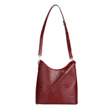 Carmine Borsa a spalla da donna Vera pelle 05442-LU10 ROSSO SCURO DARK RED Gave Lux