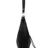 Borsa a spalla da donna 100% pelle vegana PU 715-1PT-BLACK Diana&co