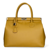 Aleria Borsa a mano da donna Vera pelle 8005-D36 SENAPE Gave Lux
