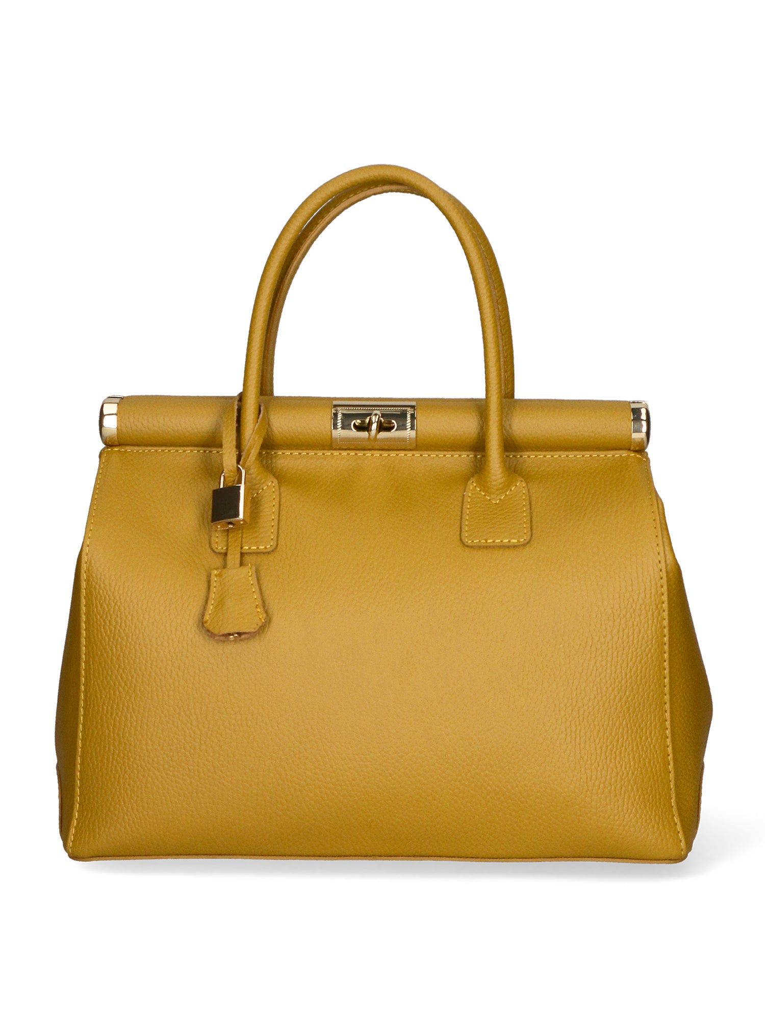 Aleria Borsa a mano da donna Vera pelle 8005-D36 SENAPE Gave Lux