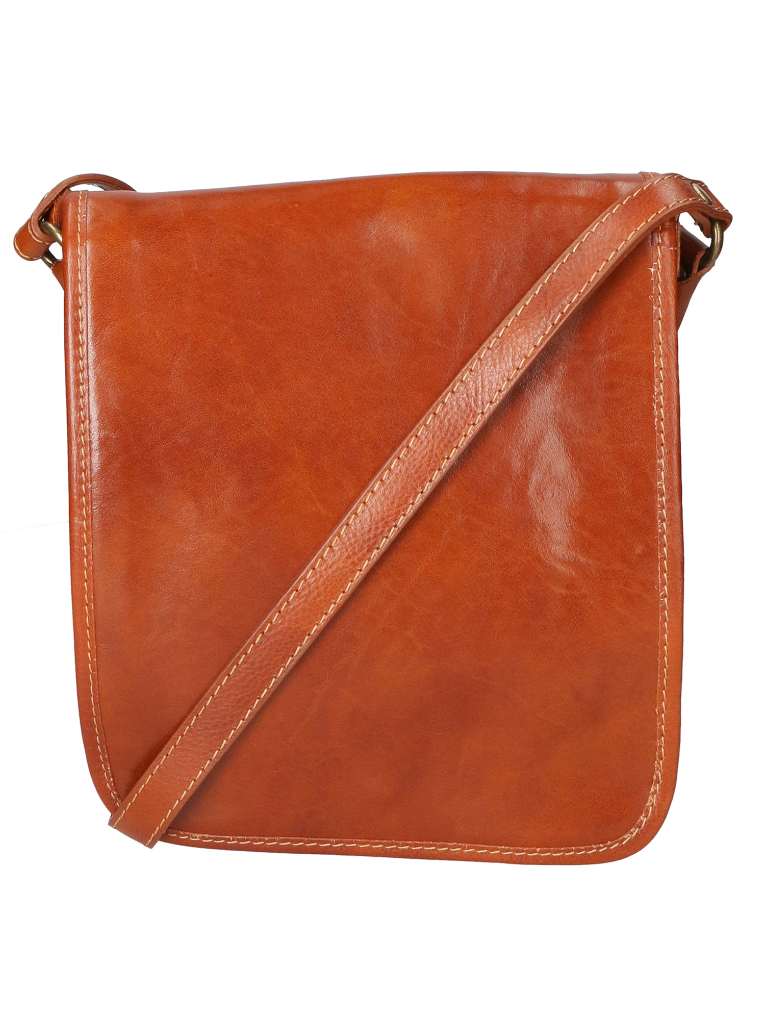 Fiamma Borsa a tracolla da donna Vera pelle 9109-CUOIO Gave Lux