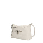 Embera Elite Borsa a tracolla donna Vera pelle scamosciata 8650-BIANCO Gave Lux