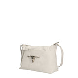 Embera Elite Borsa a tracolla donna Vera pelle scamosciata 8650-BIANCO Gave Lux
