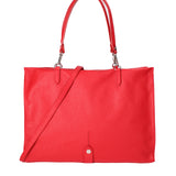 Borsa a mano da donna 100% vera pelle 07138-D58 ROSSO FUOCO Roberta Rossi
