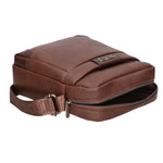 Borsa a tracolla uomo in pelle PU Casual PCL3008-BROWN Northampton Polo Club