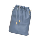 Angela Borsa a sacca da donna Vera pelle 05412-S41 CELESTE SCURO Gave Lux