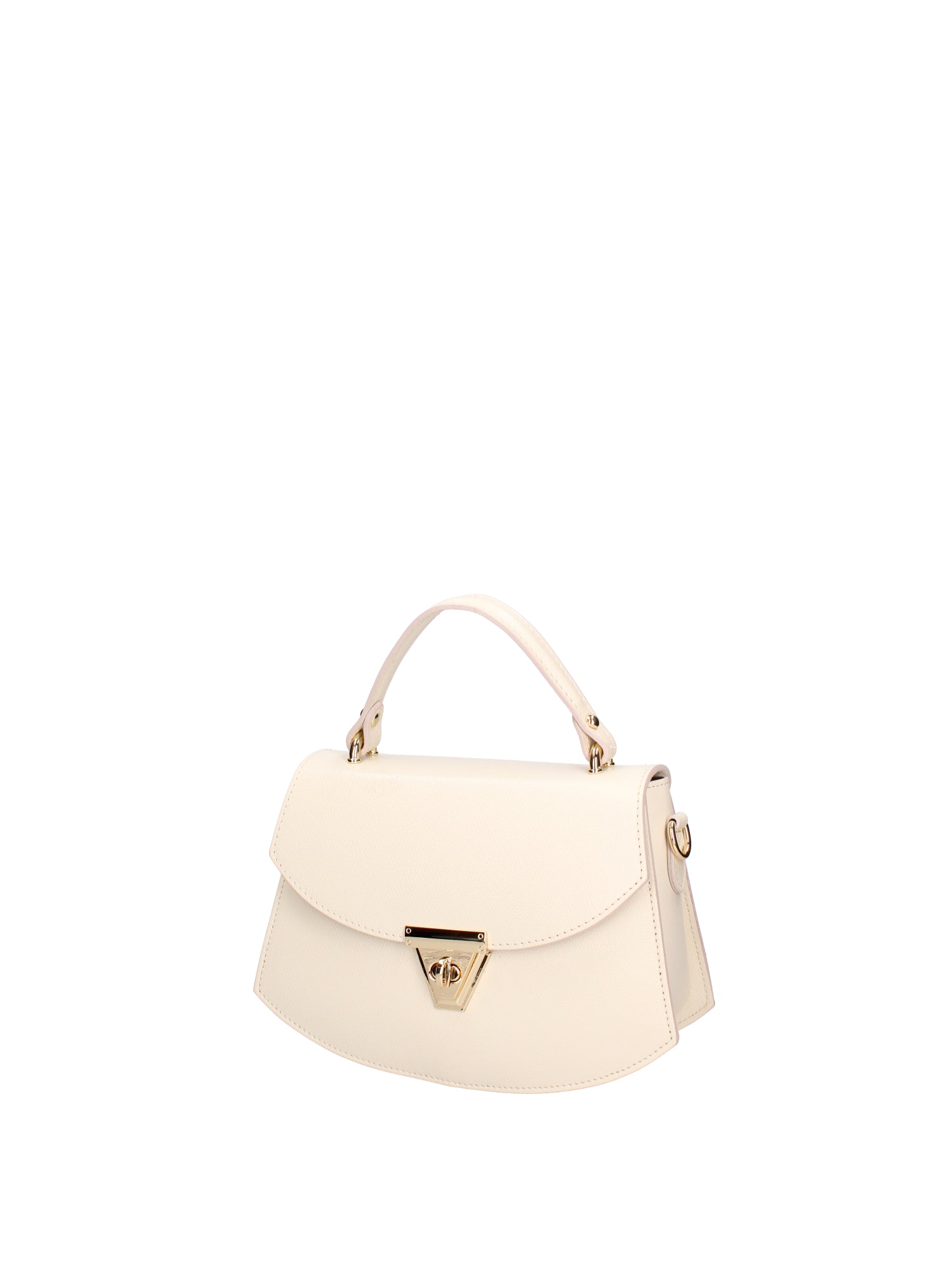 Borsa a mano da donna 100% vera pelle 07202-P 602 BEIGE Roberta Rossi