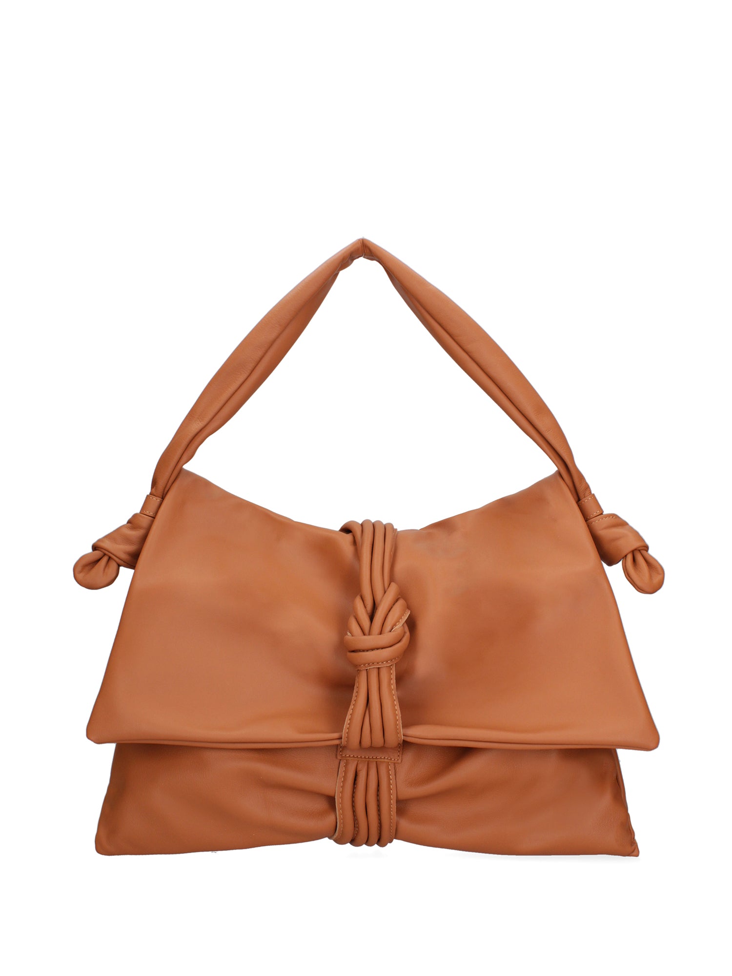 Borsa a spalla da donna Vera pelle 07171-S44 CUOIO Viola Castellani