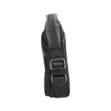 Borsa a tracolla uomo Pelle PU e Tessuto PCL3061-BLACK Northampton Polo Club