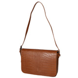 Azzurra Borsa a spalla da donna Vera pelle croco 05699-C17 CUOIO COGNAC Gave Lux