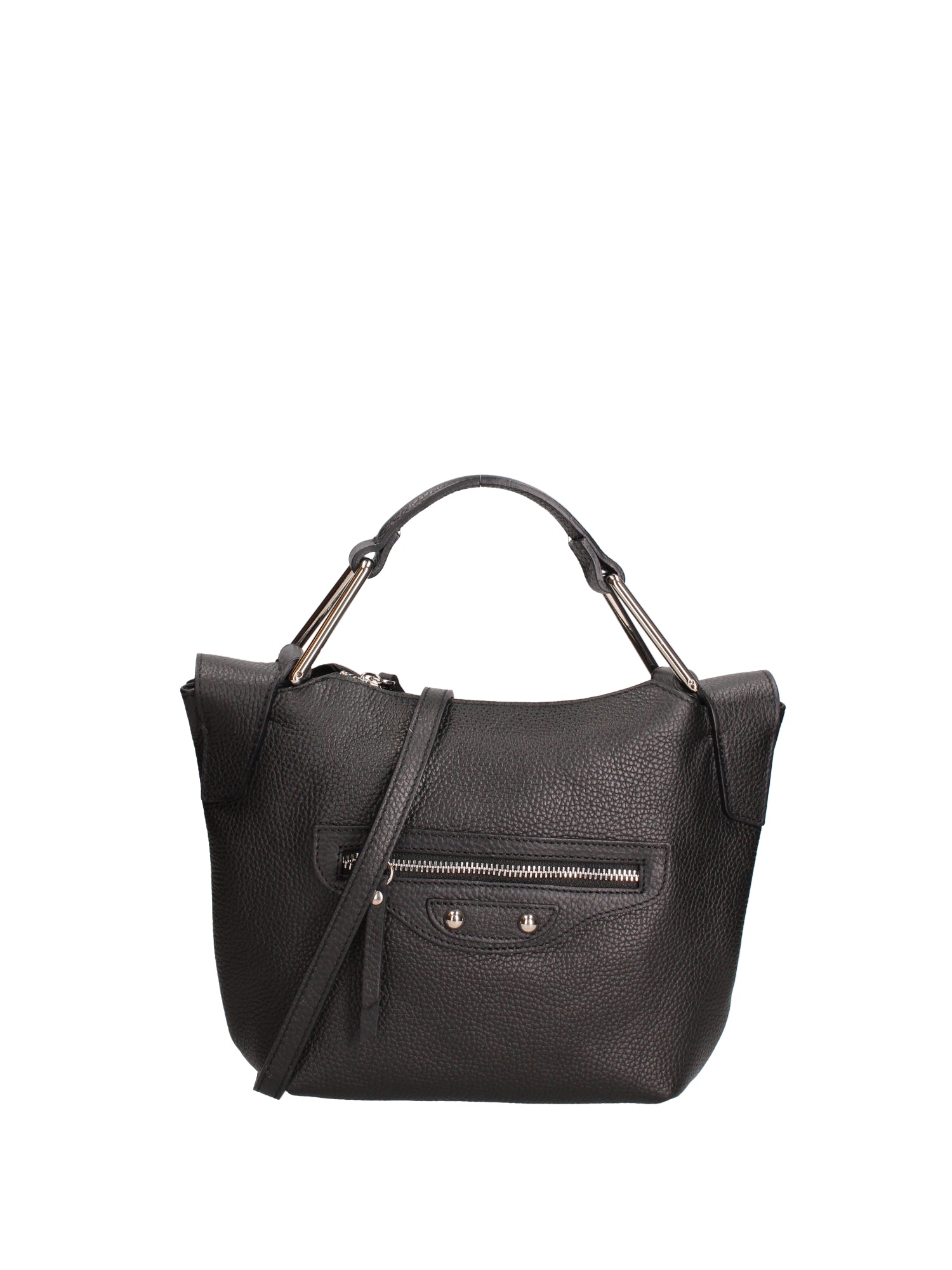 Borsa a mano da donna Vera pelle 07236-D28 NERO Roberta Rossi