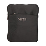 Borsa a tracolla uomo Pelle vegana + Tessuto PCL3153-BLACK Northampton Polo Club