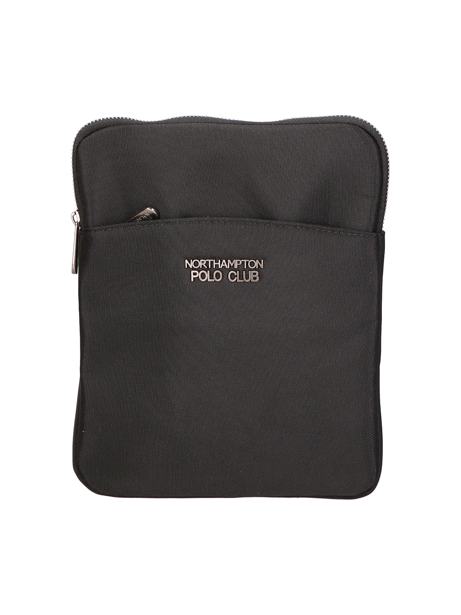 Borsa a tracolla uomo Pelle vegana + Tessuto PCL3153-BLACK Northampton Polo Club