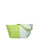 Borsa a spalla da donna Vera pelle 07165-D12 KIWI+D102 CIELO Roberta Rossi