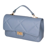 Vita Borsa a spalla da donna Vera pelle 06879-S41 CELESTE SCURO Gave Lux