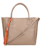 Verdiana Borsa a mano da donna Vera Pelle 06505-D40 TAUPE Gave Lux