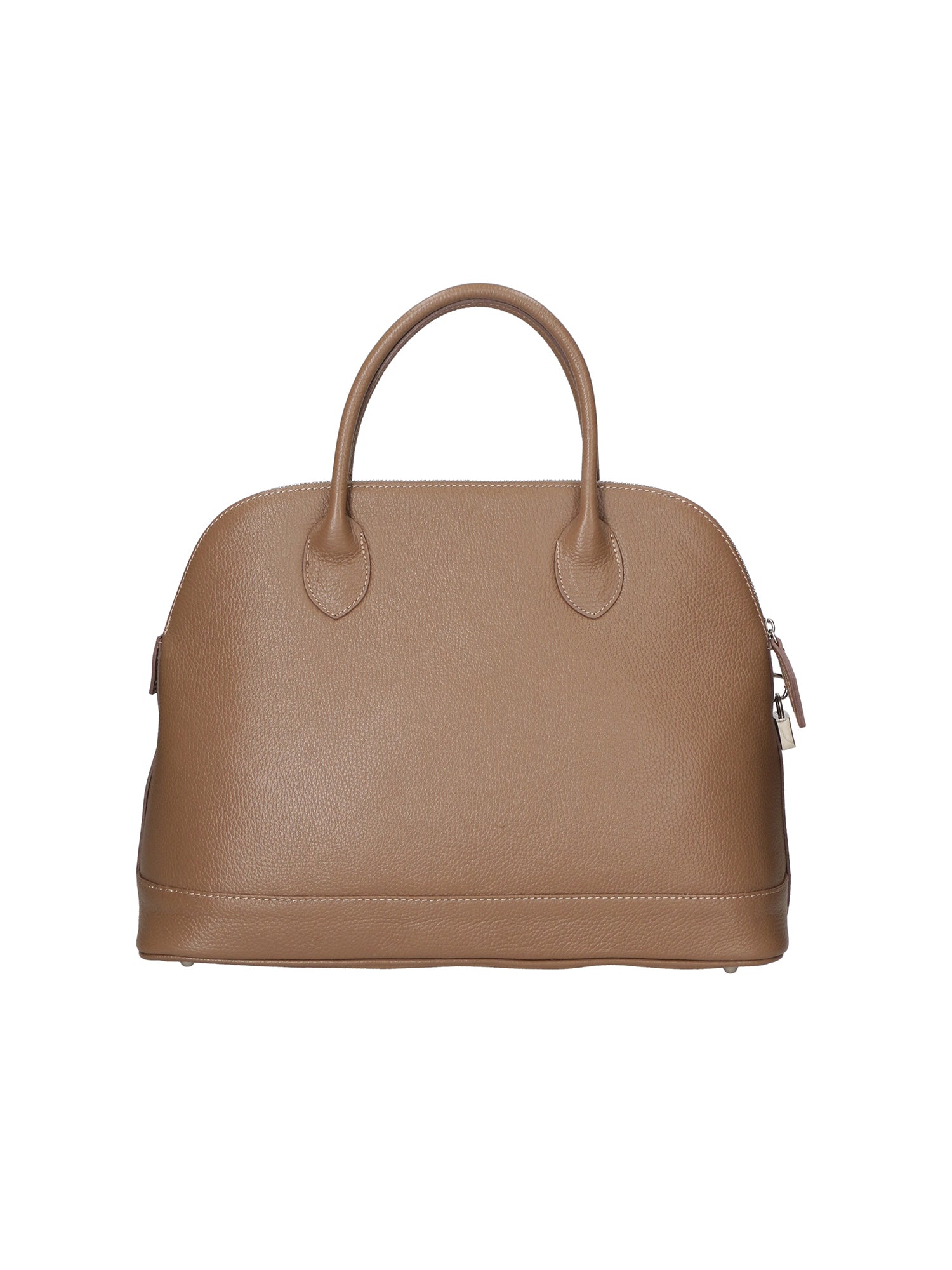 Silvana Chic Borsa a mano da donna 100% pelle 80028 5197-D40 TAUPE TAUPE Gave Lux