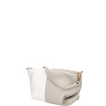 Borsa a spalla da donna Vera pelle 07165-D86 GRIGIO+BIANCO Roberta Rossi