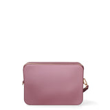 Borsa a tracolla da donna 100% Pvc FLAT-FLOWE-DARK MAUVE - LIGHT GOLD Marc Ellis