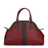 Emeraude Borsa a mano da donna Vera Pelle 6710-BORDO+NERO Gave Lux