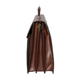 Nevio 7010-MARRONE BROWN Borsa da lavoro uomo in pelle Gave Lux