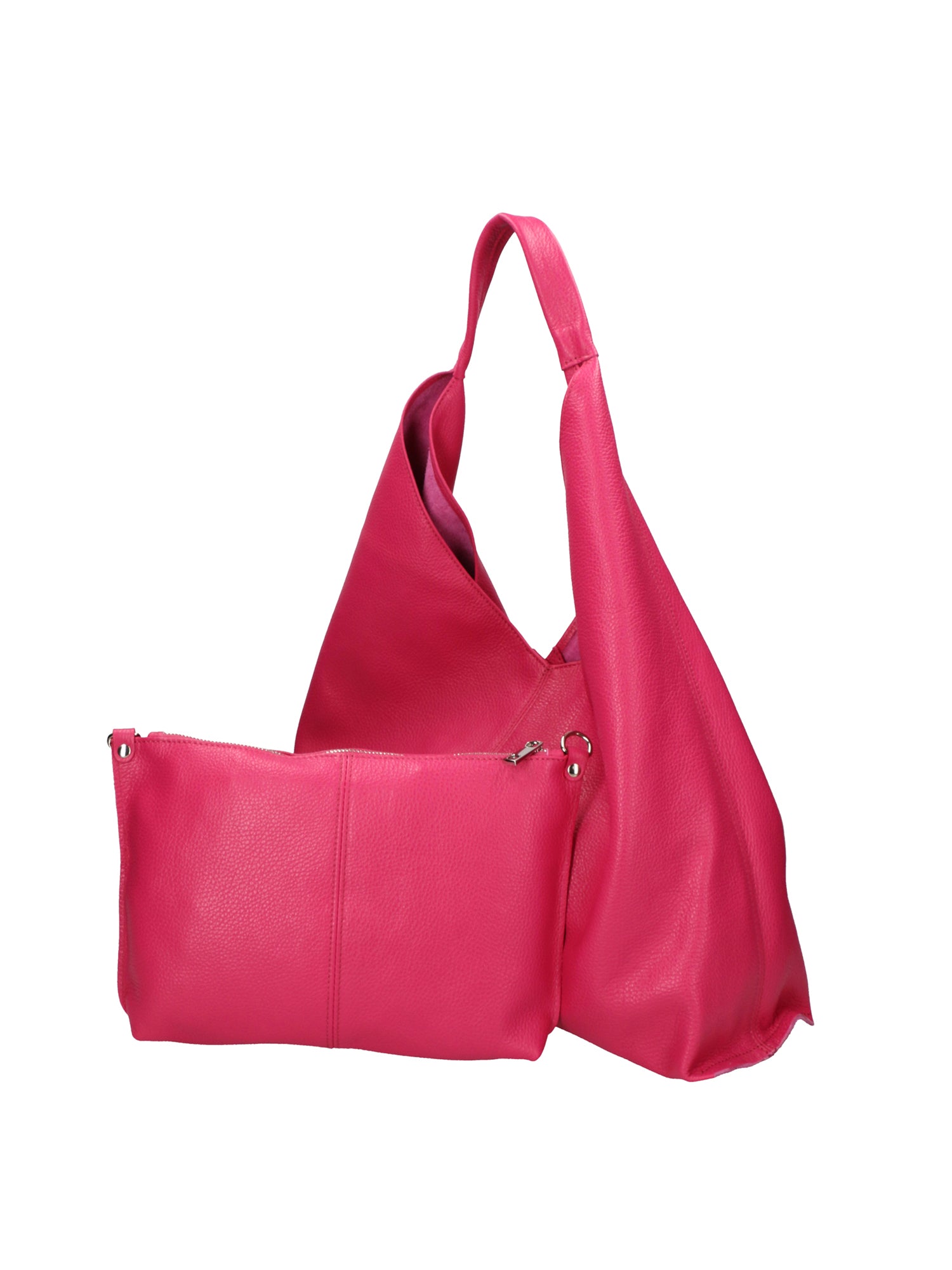 Ginger Borsa a spalla da donna Vera pelle 05788-D02 FUXIA Gave Lux