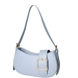 Borsa a spalla da donna 100% vera pelle 07213-L366 CIELO Roberta Rossi