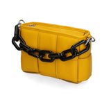Aida Borsa a mano da donna Vera pelle 04722-D04 GIALLO YELLOW Gave Lux