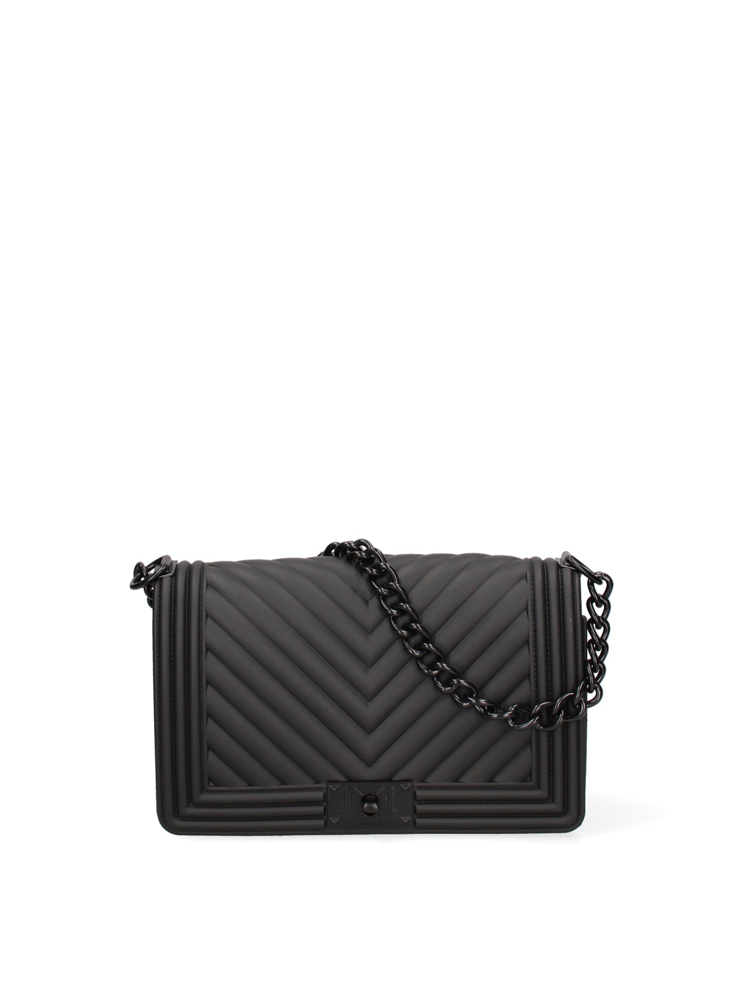 Borsa a mano da donna 100% Pvc FLAT-M 24-BLACK - BLACK Marc Ellis