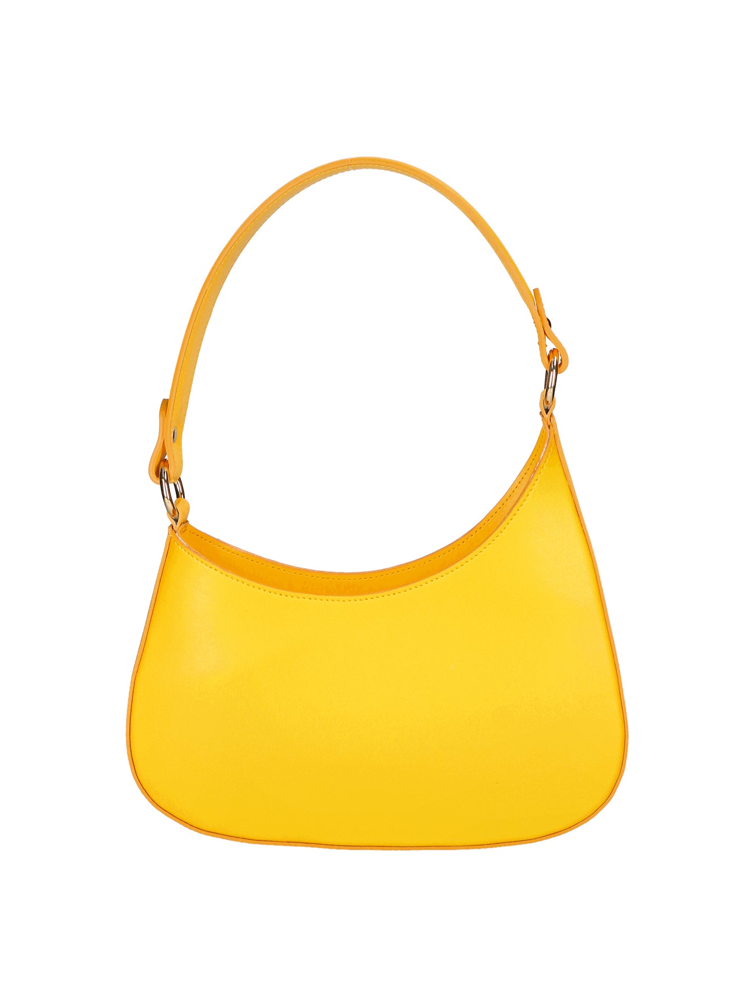 Amelie Borsa a spalla da donna 100% pelle 05254-GIALLO B04 Gave Lux