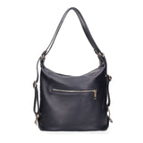 Bianca Borsa a spalla da donna Vera pelle 07136-D26 BLU NOTTE Viola Castellani