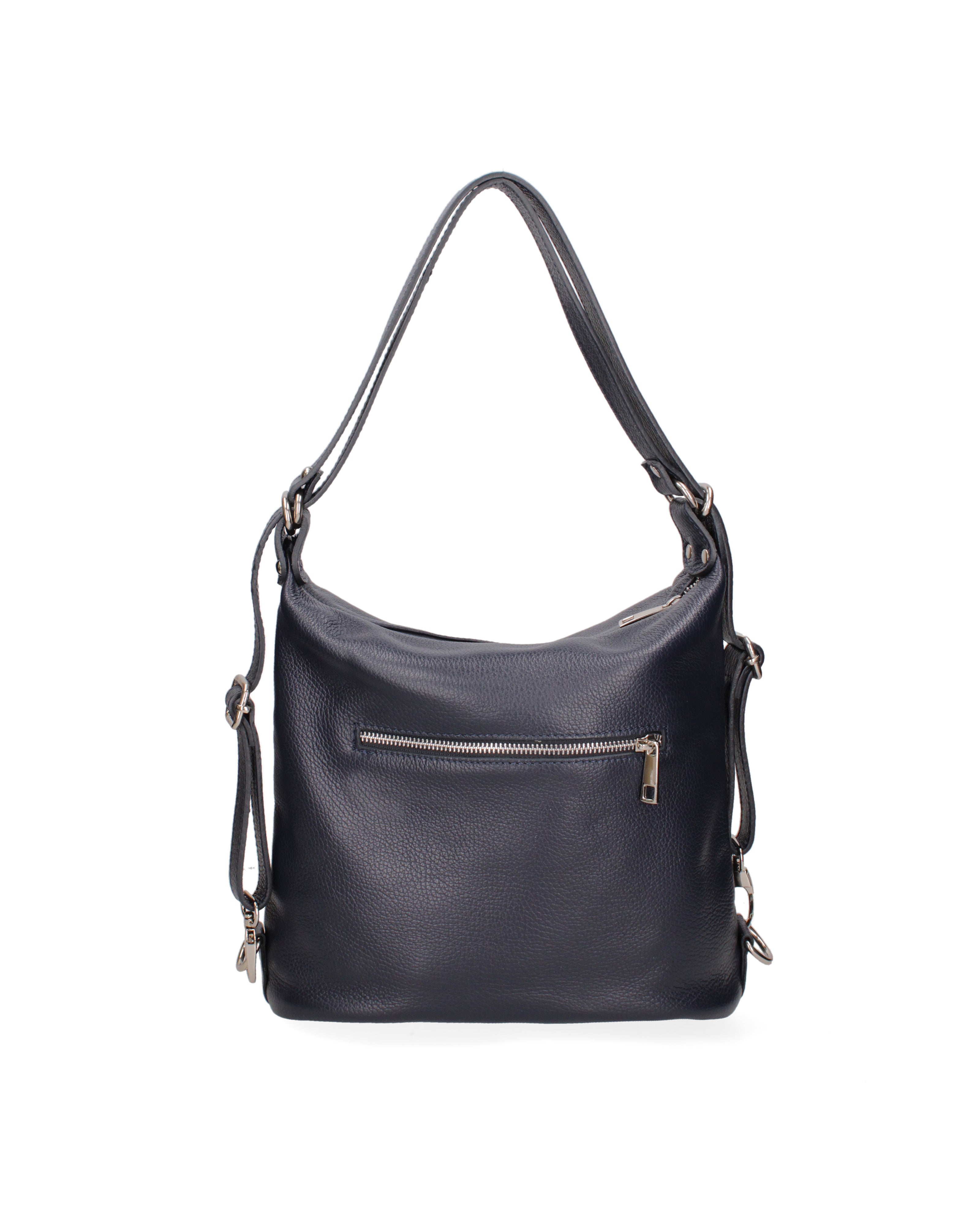 Bianca Borsa a spalla da donna Vera pelle 07136-D26 BLU NOTTE Viola Castellani