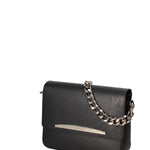 Borsa a tracolla da donna Vera pelle ruga JR-W-1126RU-BLACK-SILVER John Richmond