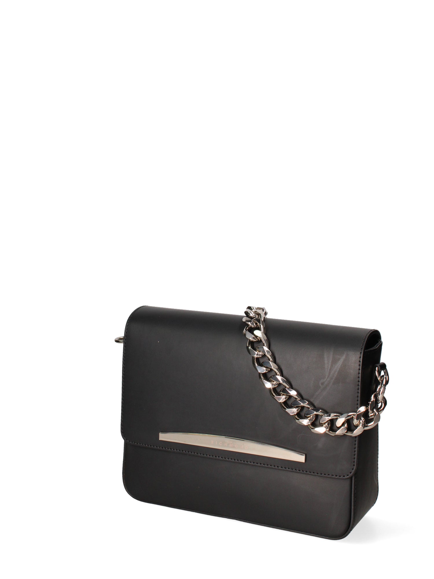 Borsa a tracolla da donna Vera pelle ruga JR-W-1126RU-BLACK-SILVER John Richmond