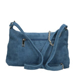 Embera Elite Borsa a tracolla donna Vera pelle scamosciata 8650-BLU Gave Lux