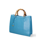 Borsa a spalla da donna Ecopelle vegana DC3333-3-BLUE Diana&co