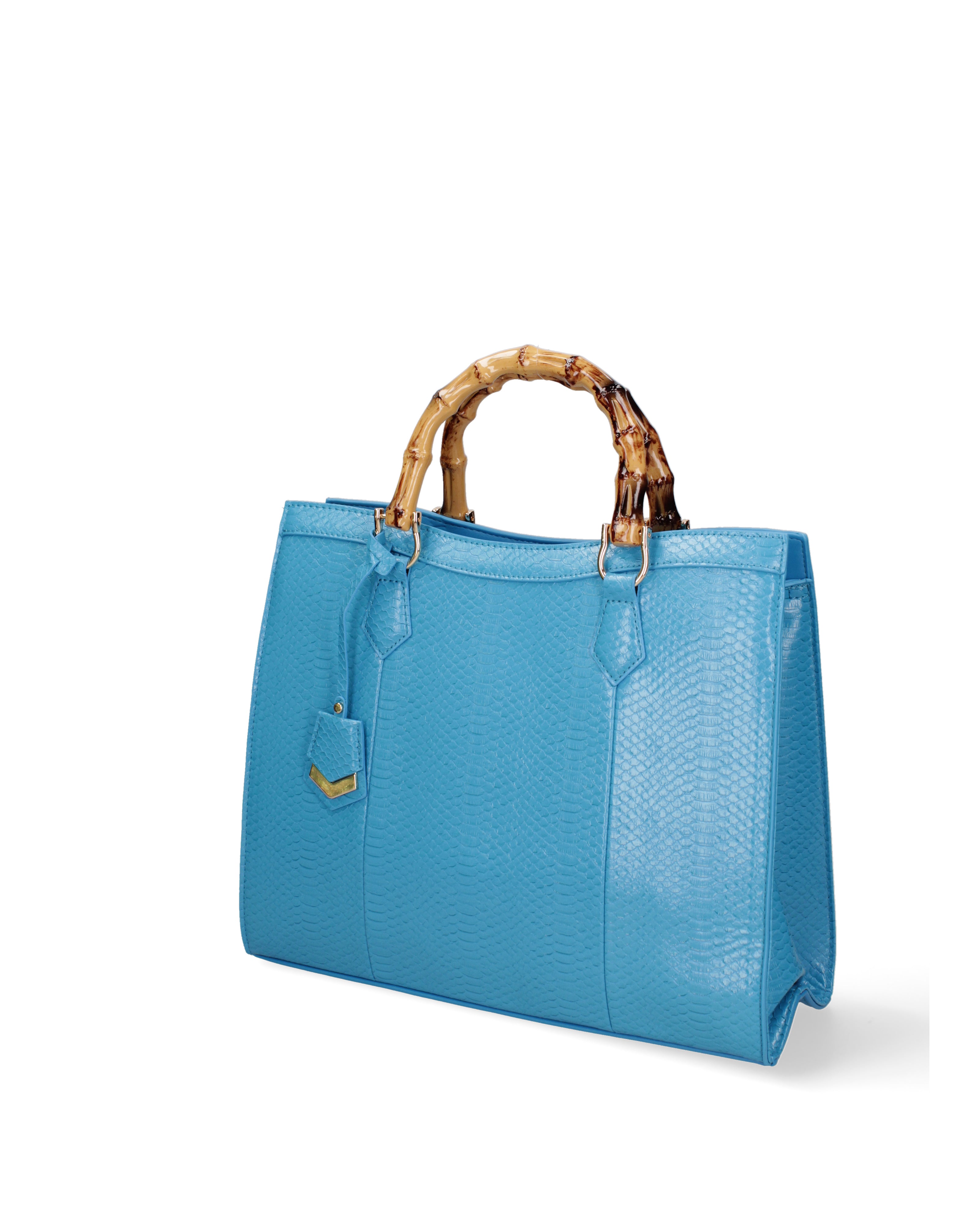 Borsa a spalla da donna Ecopelle vegana DC3333-3-BLUE Diana&co