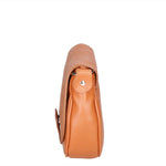 Bianca Borsa a tracolla da donna Vera pelle 10016 1020-S17 CUOIO SCURO Gave Lux